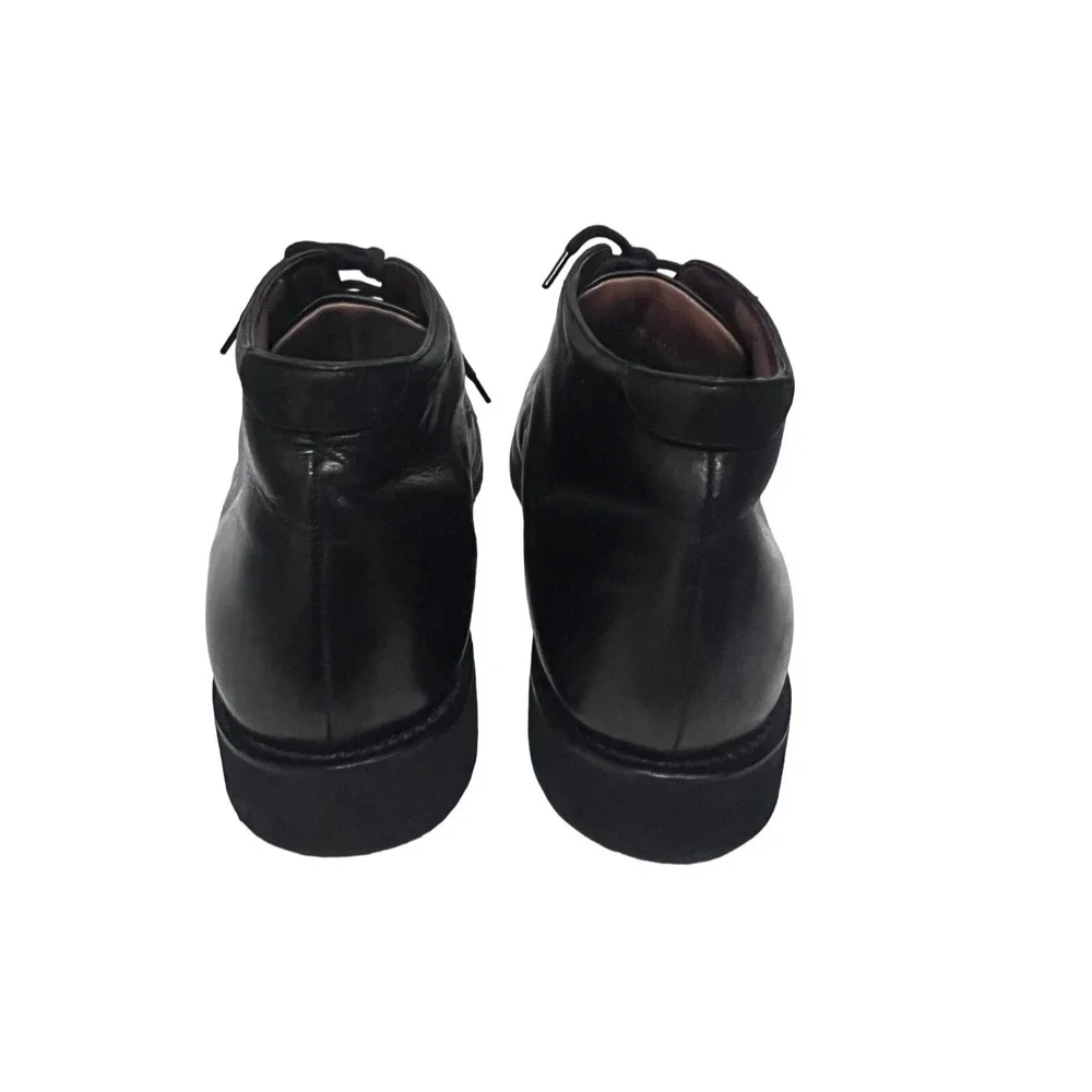 Florsheim FLites Mens Chukka Ankle Boots US 10 D Black Leather Lace Up Shoes